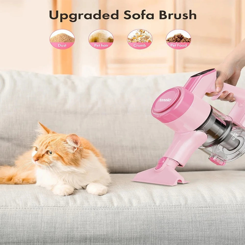 Homeika Cordless Stick Vacuum – 23KPa Suction + LED Display
