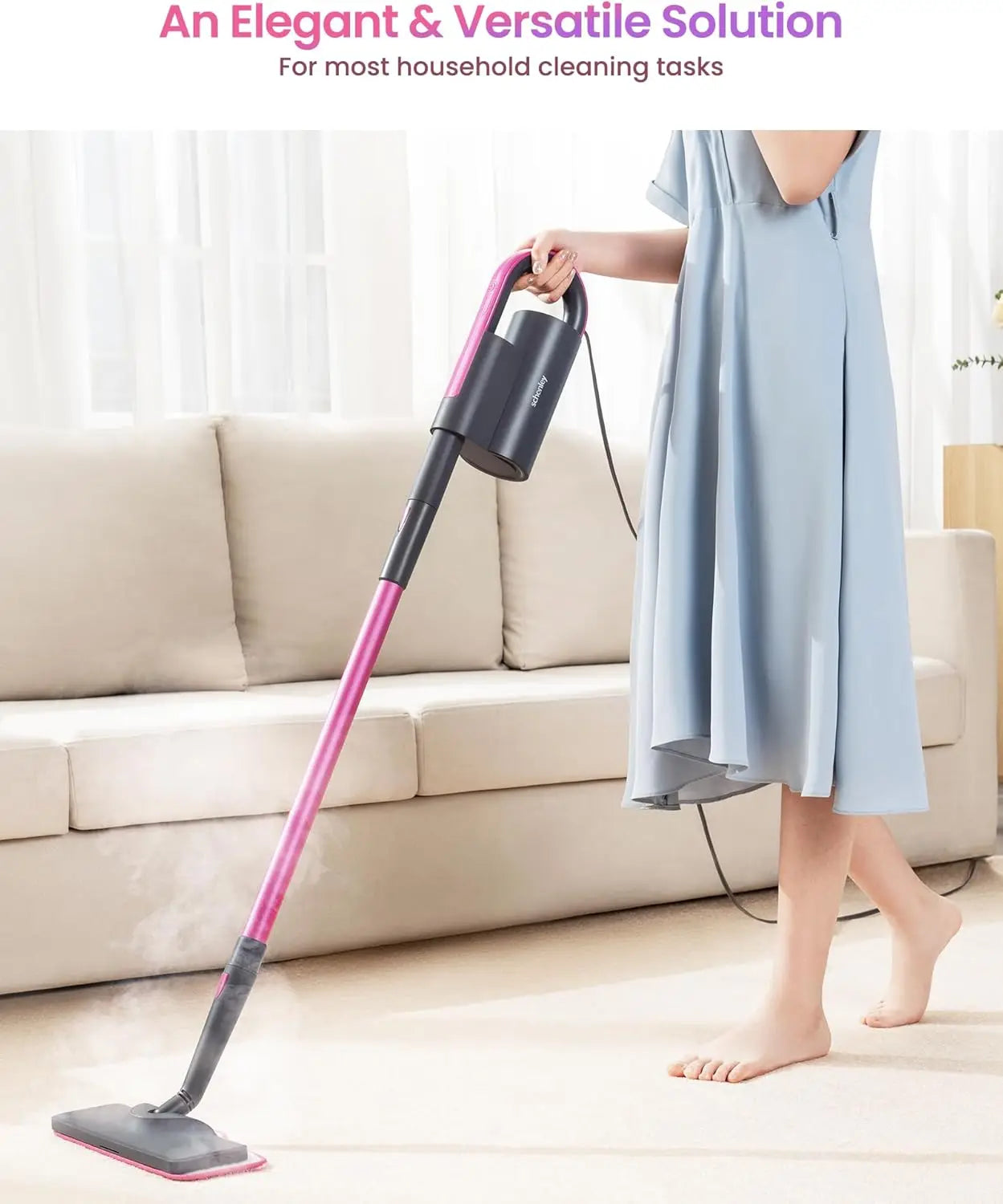 Schenley 7-in-1 Steam Mop & Handheld Steamer