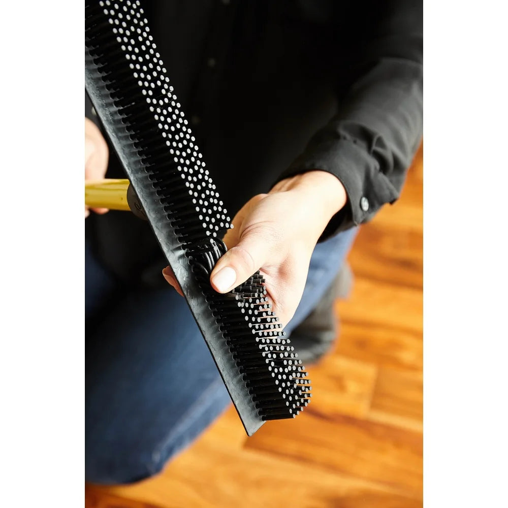 CozyClean Telescopic Rubber Broom + Squeegee