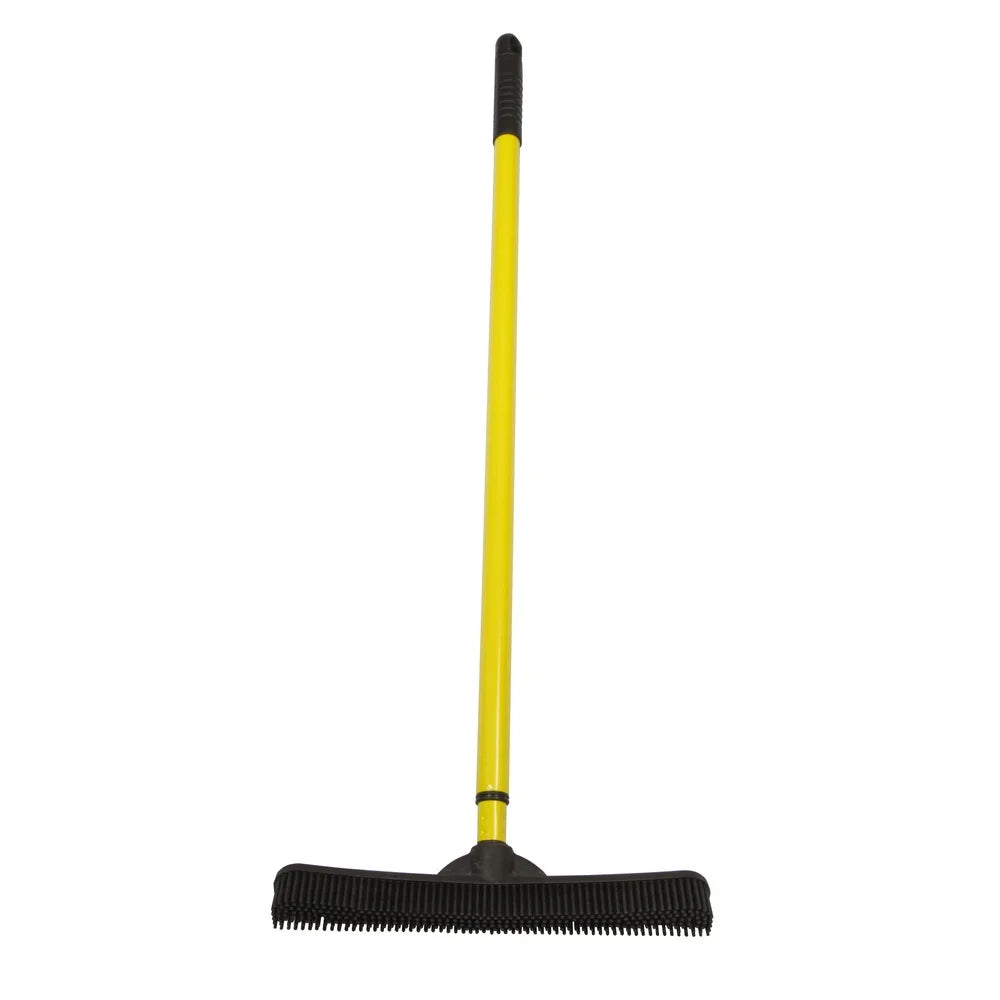 CozyClean Telescopic Rubber Broom + Squeegee