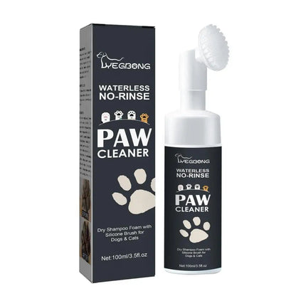 Dog Feet Cleaning Foam Pet Feet Cleaner Foam Waterless Shampoo Paw Cleaner For Cats Pets Dry Shampoo With Silicone Brush