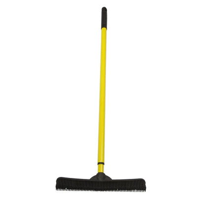 CozyClean Telescopic Rubber Broom + Squeegee