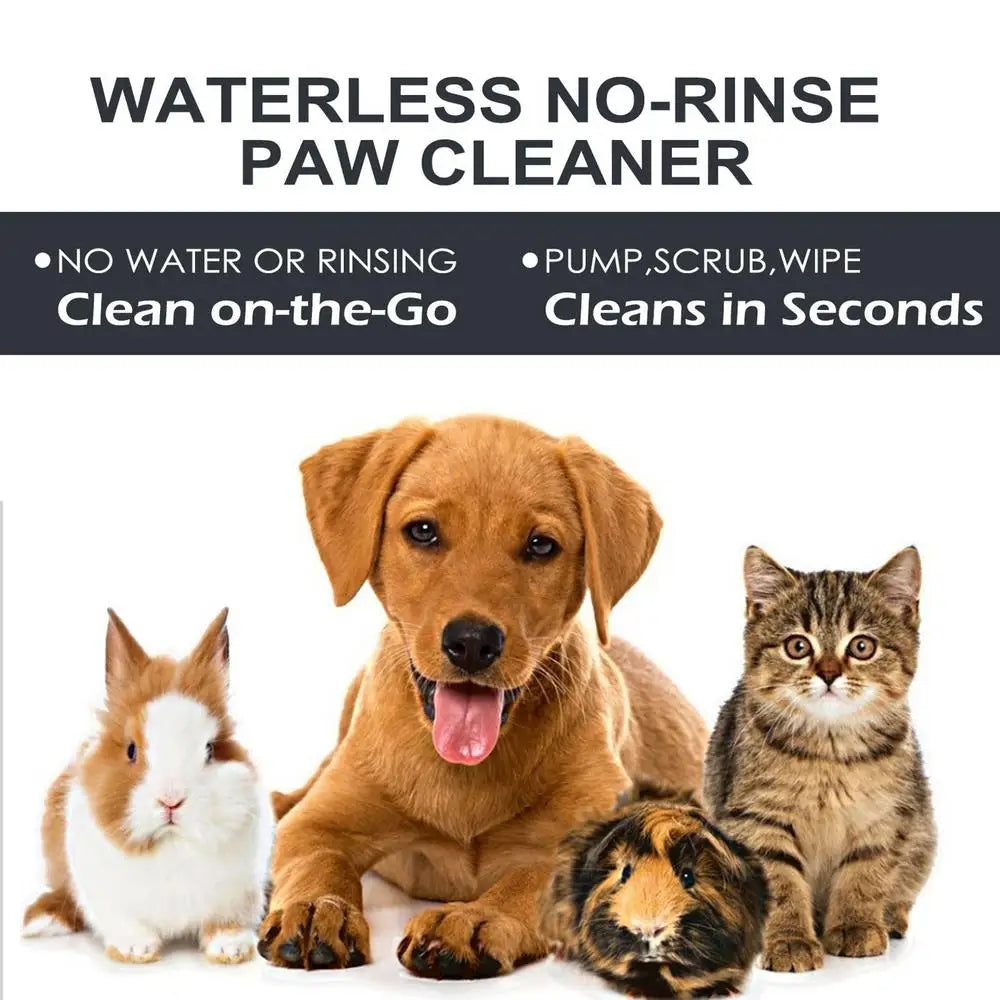 Dog Feet Cleaning Foam Pet Feet Cleaner Foam Waterless Shampoo Paw Cleaner For Cats Pets Dry Shampoo With Silicone Brush